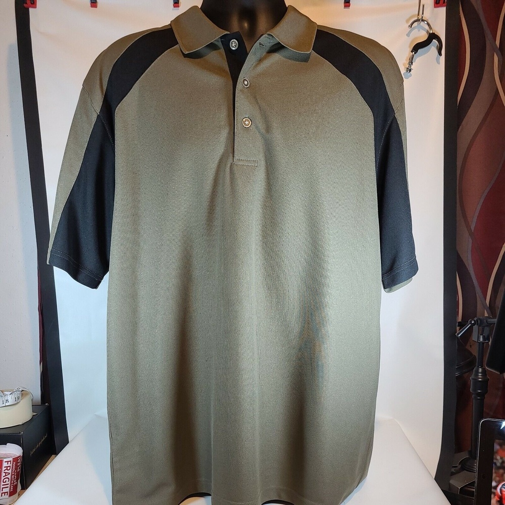 Grand Slam Men's Copper Green Classic Polo Shirt Size XL